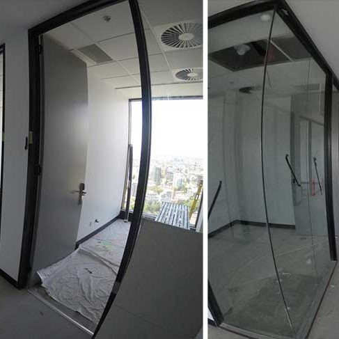 aluminium glass office partition