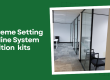 Aluminium partition system