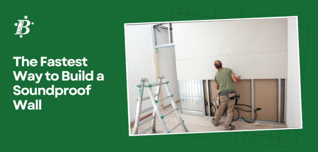 The fastest way to build a soundproof wall