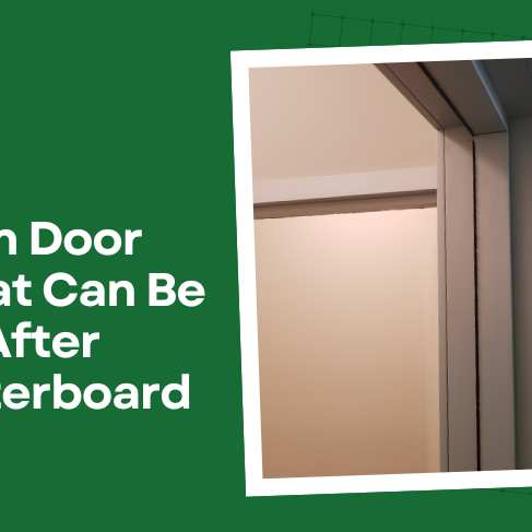 Meet the aluminium door frame that can be installed after your plasterboard