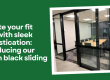 Elevate your fit out with sleek sophistication: introducing our 35mm black sliding doors