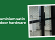 Bris Aluminium satin black door hardware