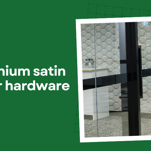 Bris Aluminium satin black door hardware