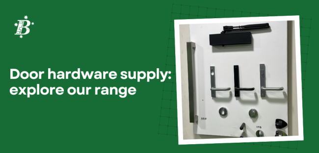 Door Hardware supply: explore our range